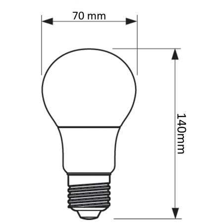 Żarówka LED E27 A60 15W = 100W 1521lm 6500K Zimna TOSHIBA