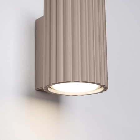 Lampa Ścienna Kinkiet GU10 Aluminiowa Taupe Karbon Deep Space SL.1777 Sollux
