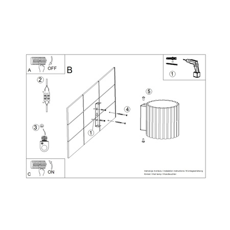 Lampa Ścienna Kinkiet G9 Aluminiowa Czarna Aura Deep Space SL.1786 Sollux