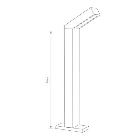 Lampa Ogrodowa Oprawa Zewnętrzna Stojąca Słupek LED 9W 169lm 3000K Ciepła Grafitowa Wodoodporna IP54 LHOTSE LED 4448 Nowodvorski