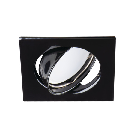 Zestaw 3x Oprawa sufitowa podtynkowa TRIBIS II GU10 PAR16 10W Kwadratowa Ruchoma Czarna + Żarówka GU10 400lm 3000K Ciepła KANLUX