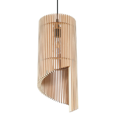Lampa Sufitowa Wisząca Zwis E27 Tubularna Brązowa Skandynawska Alexia Sollux