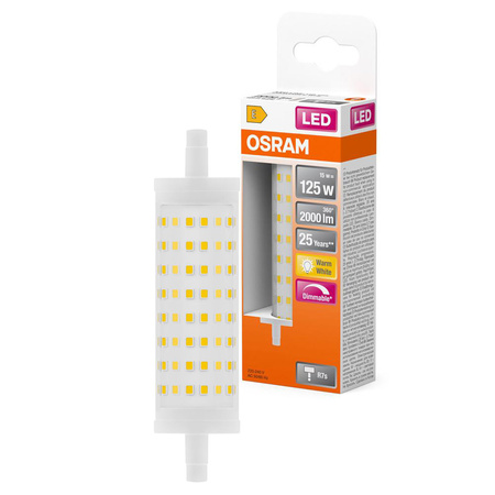 Żarówka LED Kapsułka R7s 15W = 125W 2000lm 2700K Ciepła 300° Ściemnialna LINE Osram