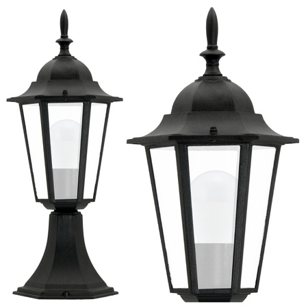 Lampa Ogrodowa Stojąca LIGURIA-LT 1xE27 Niska 42cm Czarna - GOLDLUX (Polux)