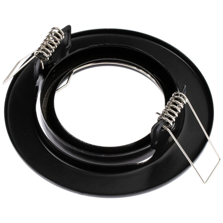 Oprawa HALOGENOWA Podtynkowa Ruchoma Okrągła AURELI Czarna Blacha MR16 GU10