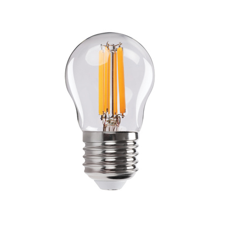 Żarówka LED XLED KULKA E27 G45 6W 806lm 2700K Ciepła Filament KANLUX 