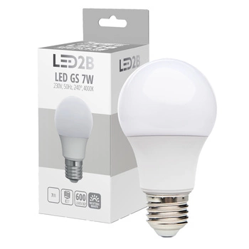 Żarówka LED E27 Kulka 7W 600lm 4000K Neutralna 240° LED2B Kobi