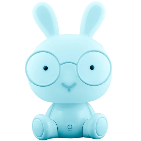 Lampka Nocna Dekoracyjna KRÓLIK LED 2,5W Ciepła Niebieska Lampka dla Dzieci GOLDLUX (Polux) + Przewód USB-C