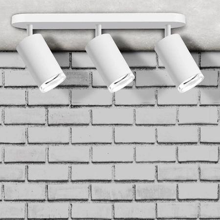 Oprawa Ścienno-Sufitowa Reflektor Punktowy 3x GU10 Biała IP44 TURYN Sanico Goldlux