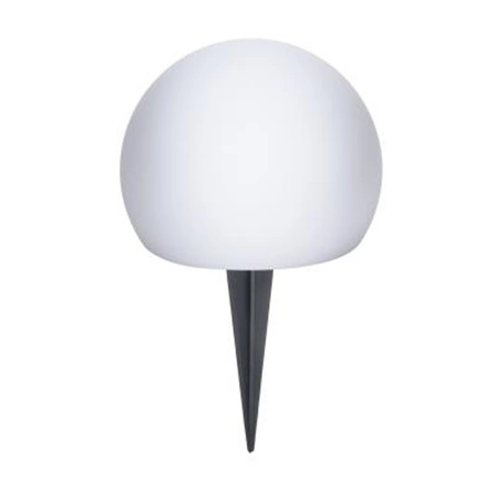 Lampa Ogrodowa LED Solarna Wbijana Kula RGB Naziemna 17cm + Pilot