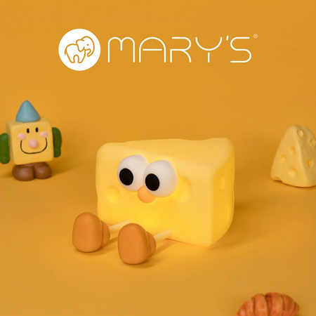 Lampka Nocna Dziecięca LED 1W 3000K Ciepła USB Akumulatorowa 1200mAh Żółta SEREK MARY'S