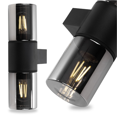 Lampa Ogrodowa Ścienna Zewnętrzna Kinkiet Elewacyjny 2x E27 SALVIA LUMILED