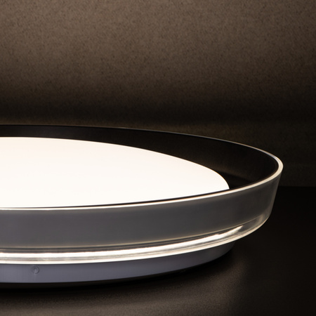 Plafon LED NIFU Lampa sufitowa 17.8W Biało-Czarny KANLUX