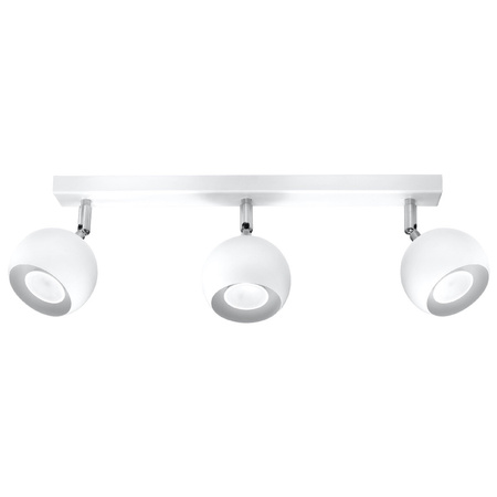 Lampa Sufitowa Oprawa Natynkowa Reflektor 3x GU10 Ruchoma Minimalistyczna Kulista Biała Nowoczesna Oculare Sollux