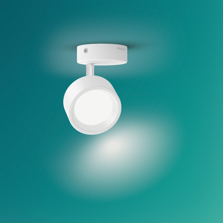 Lampa Ścienna Kinkiet LED 5.5W 550lm 2700K Biała Bracia Philips