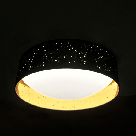 Oprawa Sufitowa PLAFON LED Lampa TULUZA 24W 2600lm 4000K 40cm Czarna GOLDLUX (Polux)