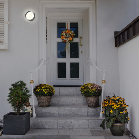 Lampa Ogrodowa Zewnętrzna Kinkiet Elewacyjny LED 8W 370lm 3000K IP44 Srebrny Endura Ledvance