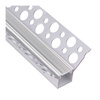Profil Aluminiowy Podtynkowy Architektoniczny Narożny Typ W do LED Wpuszczany do Płyt KARTON / GIPS 1m + Przeźroczysty Klosz