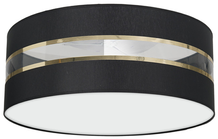 Plafon LED Lampa Sufitowa ULTIMO Czarna 3xE27 Ø50cm Milagro