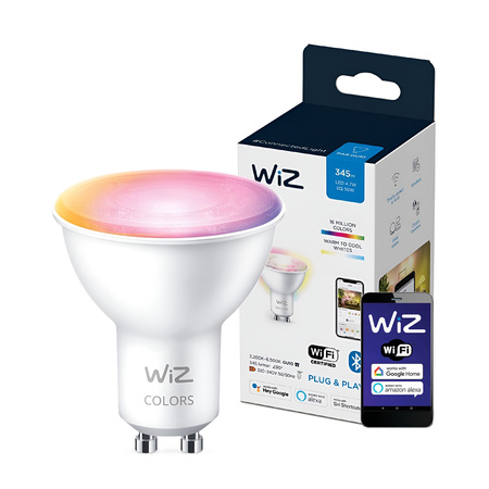 Żarówka LED GU10 4,7W = 50W 2200-6500K + RGB SMART WiFi WiZ