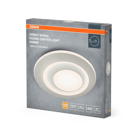Plafon LED Lampa Sufitowa Natynkowa 27W 1600lm 3000K Ciepła Biała Orbis Spiral Osram
