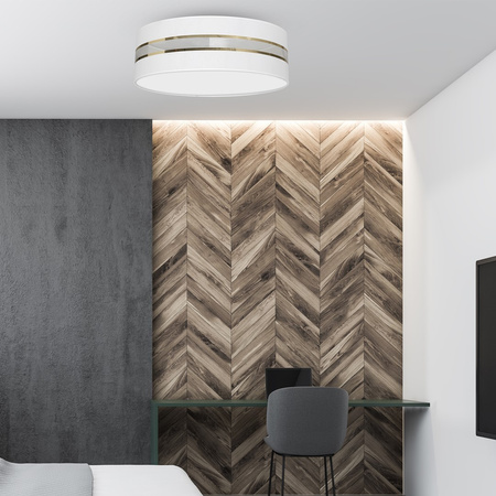 Plafon LED Lampa Sufitowa ULTIMO Biała 3xE27 Ø60cm Milagro