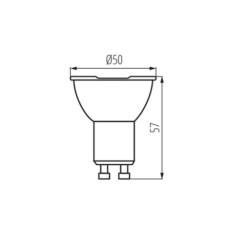 Żarówka LED PAR16 6.5W = 60W 585lm 4000K Neutralna CRI95 Srebrny IQ-LED Kanlux