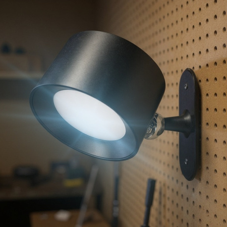 Lampa LED Kinkiet Ścienny Regulowany Magnes 1W 180lm 3000/4000/6500K CCT 120° Ściemnialna Czarny Rino Masterled