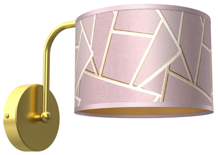 Lampa Ścienna Kinkiet ZIGGY Różowe Złoto Różowa 1xE27 Milagro
