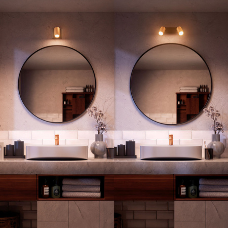 Lampa Sufitowa Reflektor 3x GU10 IP44 Miedziany-Czarny Kosipo Philips