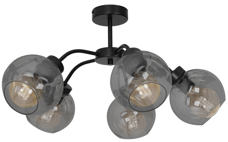 Lampa Sufitowa SOFIA SMOKED 5xE27 Milagro