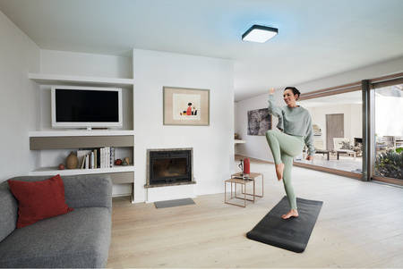 Plafon LED Lampa Oprawa Natynkowa 28W 1700lm RGB CCT z Podświetleniem Ściemnialna 35cm Czarny SMART+ WiFi Orbis Ledvance