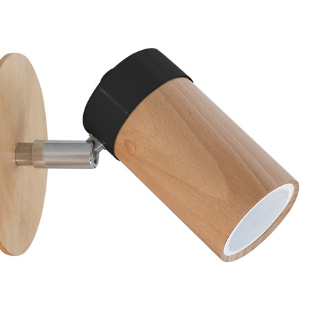 Lampa Ścienna Kinkiet BARON Czarna 1xGU10 Milagro