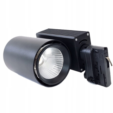 Reflektor Szynowy LED 30W 4000K Lampa do Szynoprzewodów 3 Fazowych Czarna