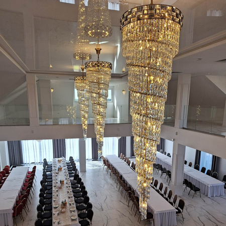 Lampa Sufitowa Żyrandol LUXURIA 300cm 41xE14 Milagro