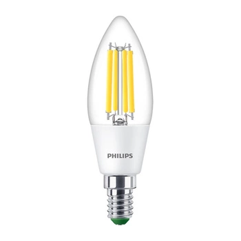 Żarówka LED Świeczka E14 210.9lm/W B35 2.3W = 40W 485lm 4000K Neutralna Filament PHILIPS Ultra Efficient