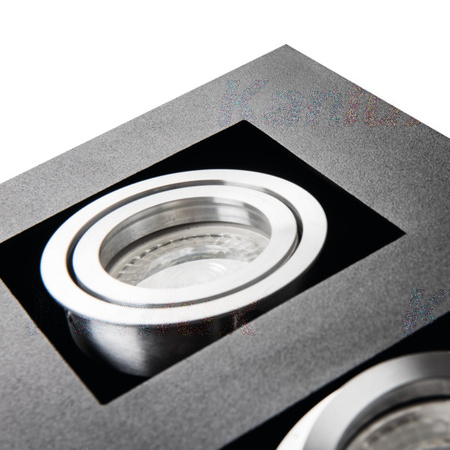 Oprawa natynkowa halogenowa SPOT ruchoma STOBI 2xGU10 czarna Kanlux