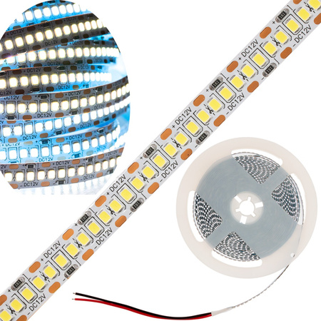 Taśma LED Pasek 12V 120W 1200LED 2835 Zimna 10mm 5m