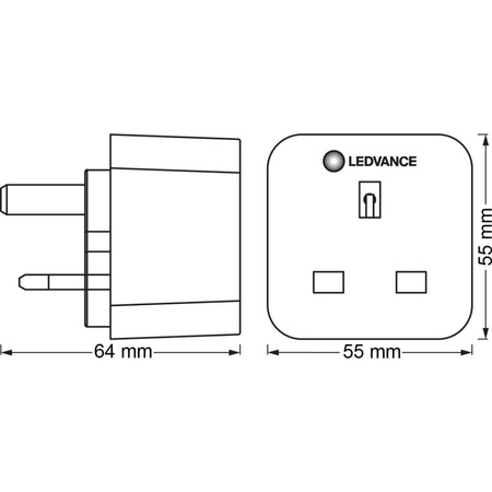 Inteligentne Gniazdko Sieciowe UK 230V 2990W 13A LEDVANCE SMART+ ZigBee