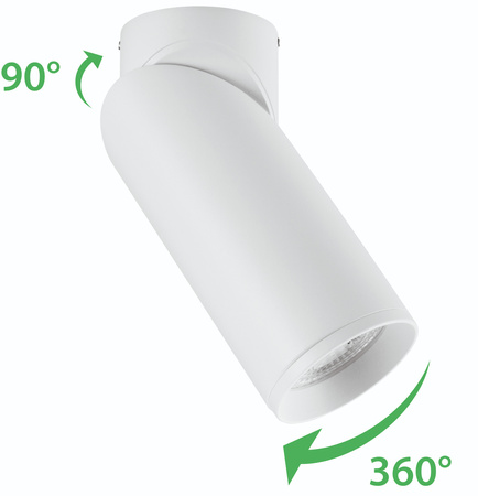 Lampa Sufitowa SPOT TUBA Reflektor Oprawa Halogenowa 1x GU10 TABULA LUMILED