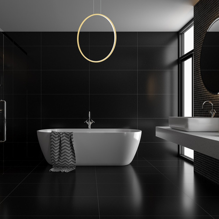 Lampa Wisząca Sufitowa Saturno Złota 46W LED Milagro