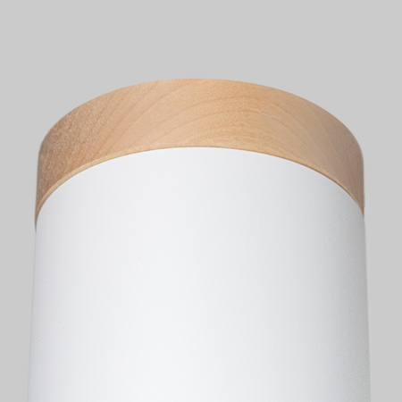 Lampa Sufitowa Oprawa Natynkowa GU10 Tubularna Naturalne Drewno Skandynawska Rif Sollux