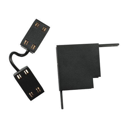 Złącze narożnika zewnętrznego szynosystemu magnetycznego Czarne Track Light V-TAC
