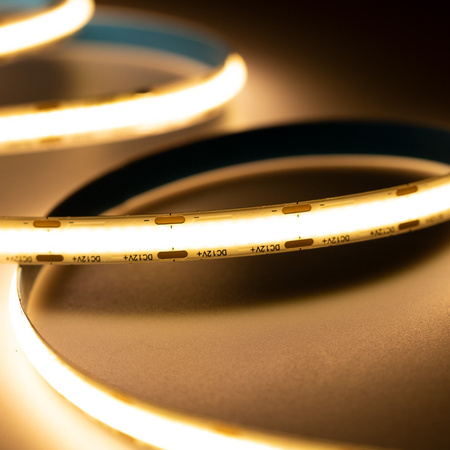 Taśma LED Pasek COB 12V 250W 9600LED NEON 3000K Ciepła 8mm 25m