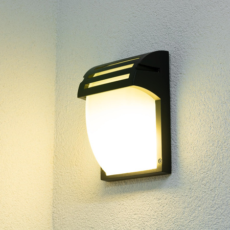 Lampa Ogrodowa Kinkiet Elewacyjny KALIO E27 IP54 Czarna