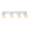 Lampa Sufitowa ANDY 4xGU10 Biały Złoty Milagro