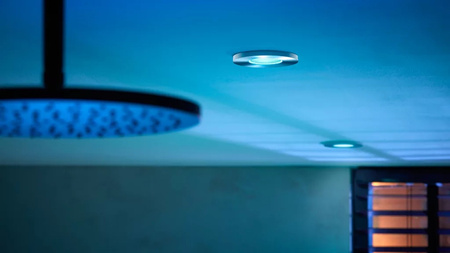 Oprawa Podtynkowa Wpuszczana LED Hermetyczna IP44 Łazienkowa 4.2W 400lm IP44 White and Color Ambiance RGB + TW Chrom Inteligentna SMART Zigbee Bluetooth Xamento Philips HUE