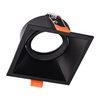 Oprawa HALOGENOWA Podtynkowa Podbitka Sufitowa GU10 Kwadratowa Ruchoma IP20 Czarna Milagro