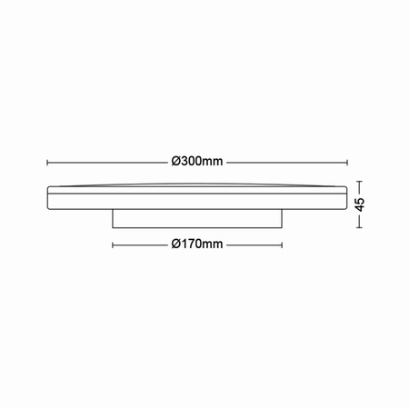 Lampa Sufitowa Plafon LED 18W 1800lm 2700K SceneSwitch Czarna Philips