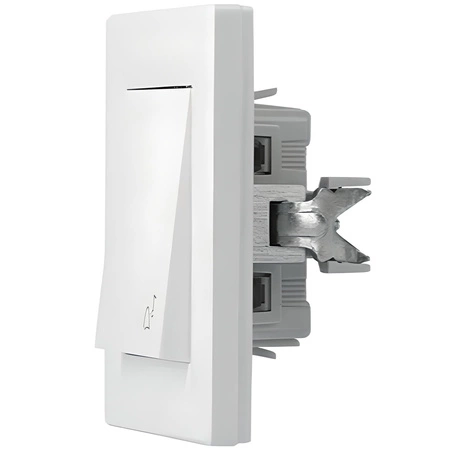 Dzwonek Przycisk Dzwonkowy Łącznik Zwiernik IP20 BIAŁY